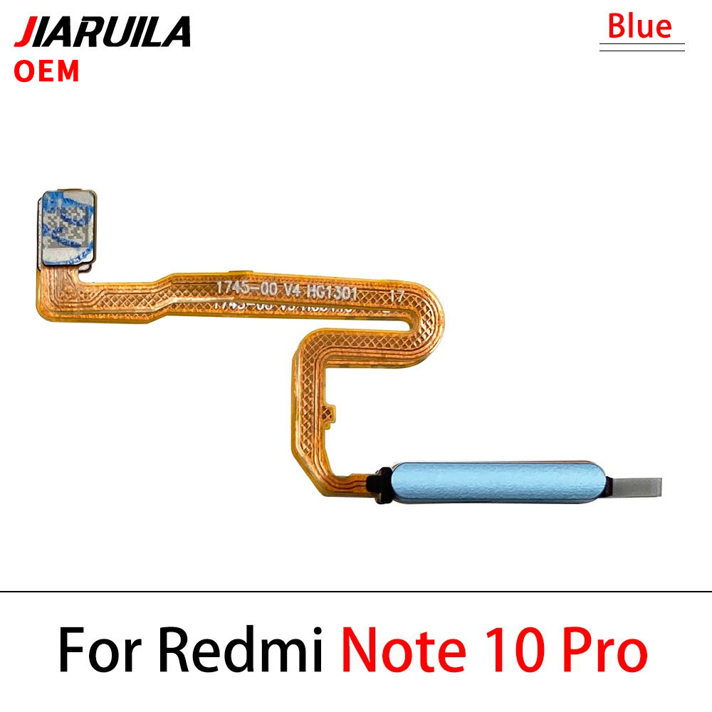 Für Xiaomi Redmi Hinweis 10 Pro 10 s 10 4G 5G Fingerprint Sensor Home Return Key Menü Taste Flex band Kabel: Gold