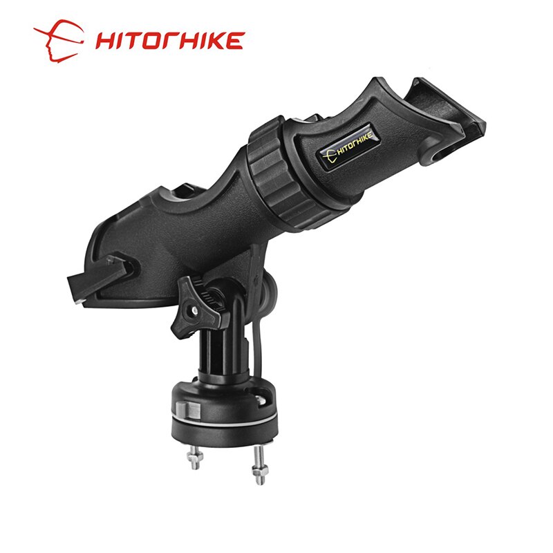Kayak Rod Holder Side Rail Installation or Directly Installed on Kayak & Boat Fishing Pole Rod Holder Propene polymer Black: White