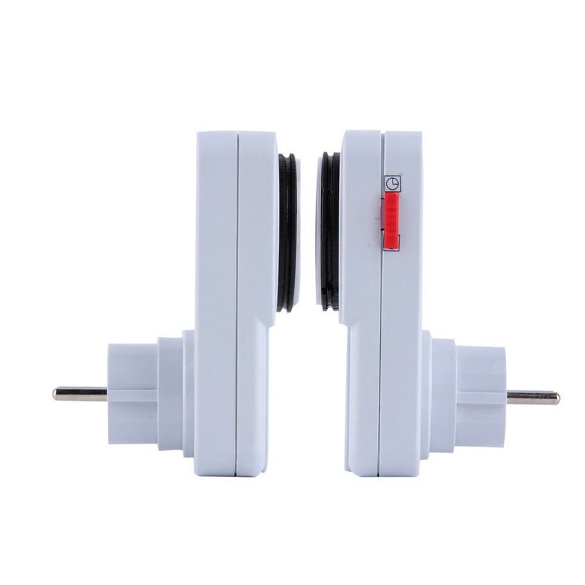 24 Hour Mechanical Electrical Plug Program Timer Power Switch Socket Energy Saver EU Plug White Color