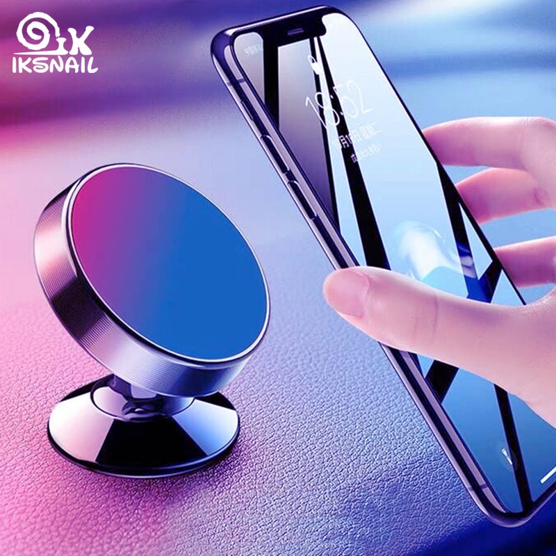 IKSNAIL Magnetische Auto Telefoon Houder Stand Voor iphone Samsung Universal Auto Dashboard Mount Mobiele Telefoon Stand Magneet GPS Houder
