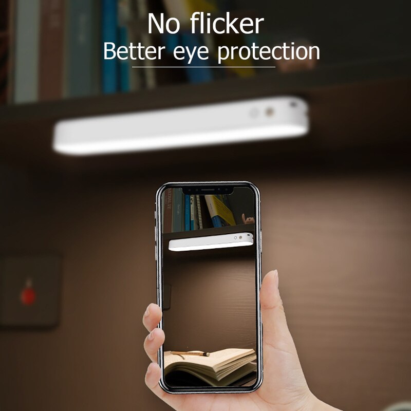 Bureaulamp Kantoor Studie Computer Led Verlichting Usb Oplaadbare Tafellamp Magnetische Afstandsbediening Beschermen Ogen Slaapkamer Night Lamp