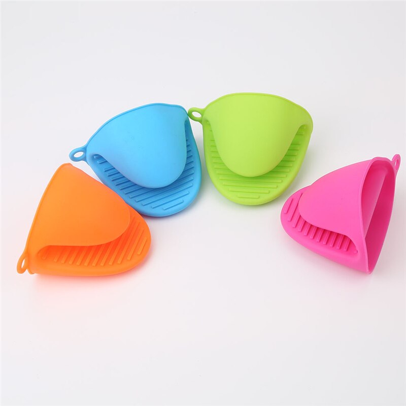 32g køkkensilikone varmebestandige handsker clips tallerkenholder skridsikre ovnhandsker luffer grydelapper bbq handske fingerbeskytter