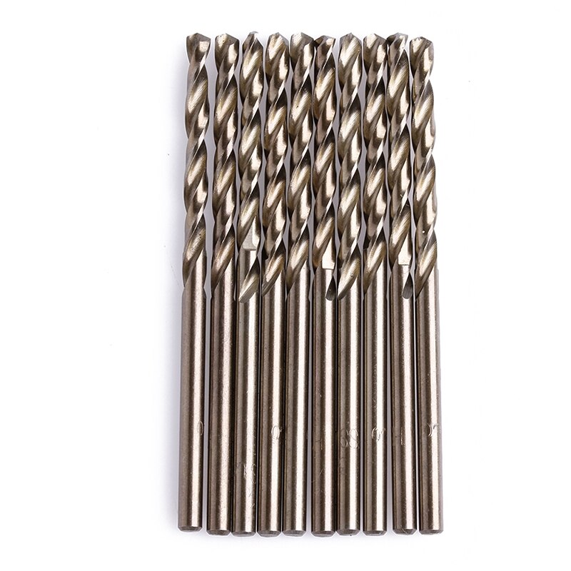 1 jeu 10 pièces/ensemble 3mm M35 Triangle queue hss-co Cobalt foret hélicoïdal foret spiralé