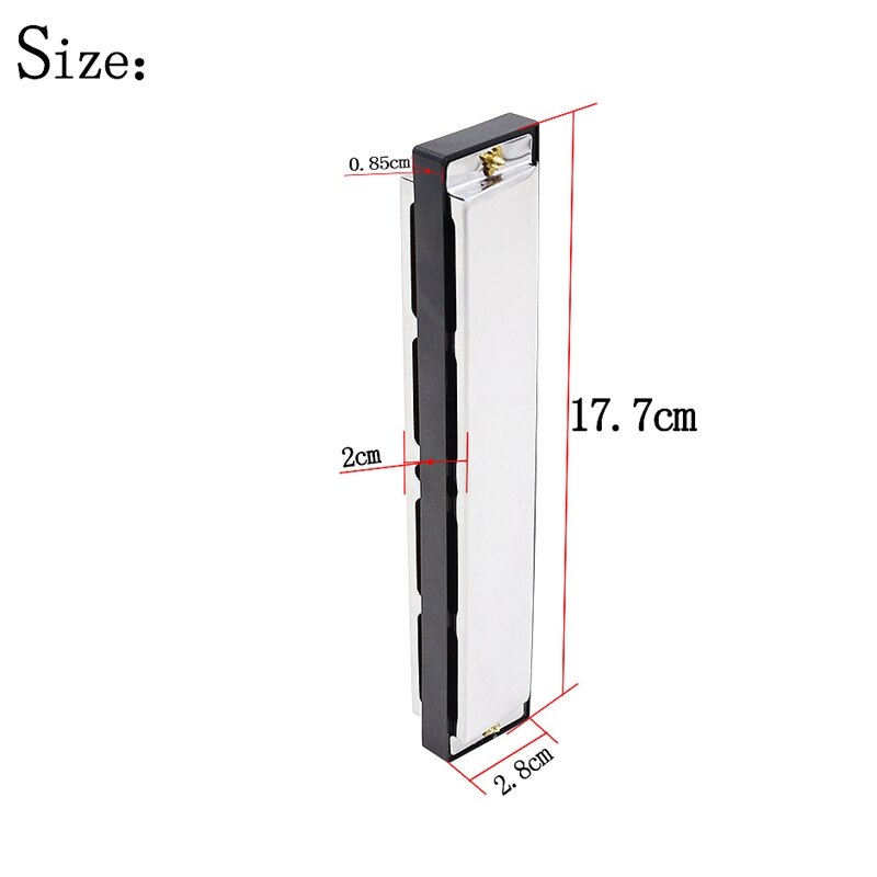 Diatonische Harmonica 24 Hole Mondharmonica Harmonica Harp Harmonica Diatonische C Sleutel 24 Hole Harmonica Musical