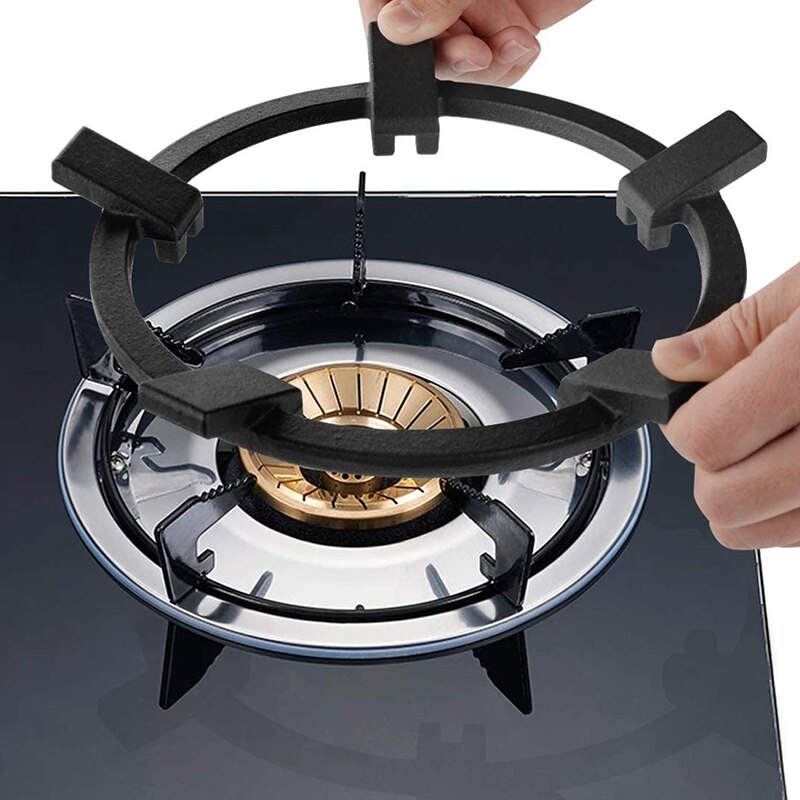 Wok Ring for Gas Stove, 5 Claw Non-Slip Black Wok Burner Stand Cast Iron Stove Accessories, Kitchen Wok Support Ring
