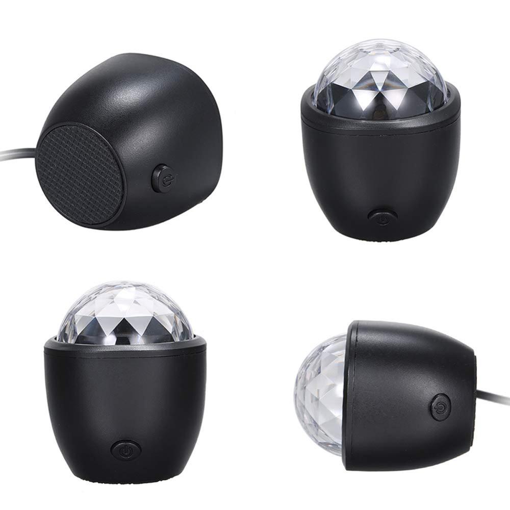 Gå følg scenelys disco ball magisk effekt lampe mini led stemmeaktivert ball usb crystal flash dj lights  lw004