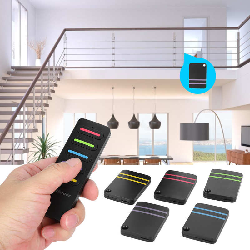 5 In 1 Wireless Key Finder Remote Locator Lost Receiver Alarm Finder for Wallet Key gps key finder