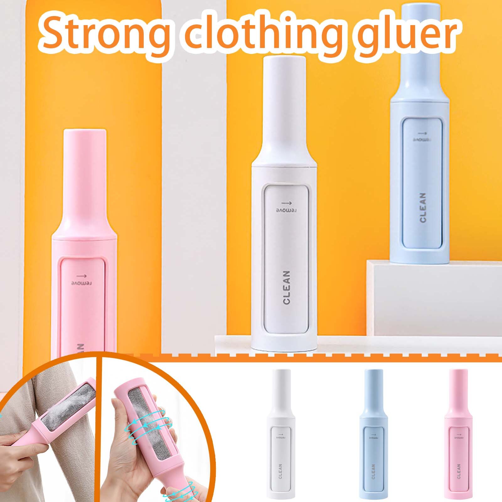 25#1pc Clothes Sticking Brushes Dust Device Hair Removal Brush Clothes Hair Removal Brush Cleaning Brush Lint Rollers Brushes