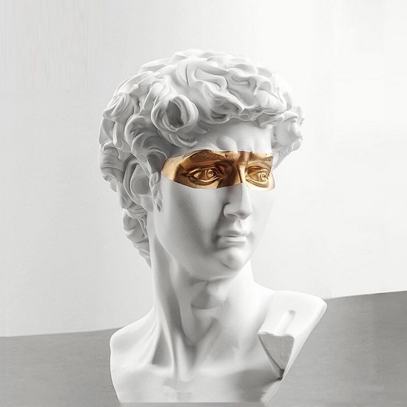 Abstrakt skulptur david mennesker statuer til dekoration statue boligindretning tilbehør mytologi europa moderne harpiks