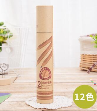 Stationery Art Supplies Nature Wood Colored Pencils Drawing Sketch Pencils Office School Supplies(12/18/24/36/48 Colors): 12pcs