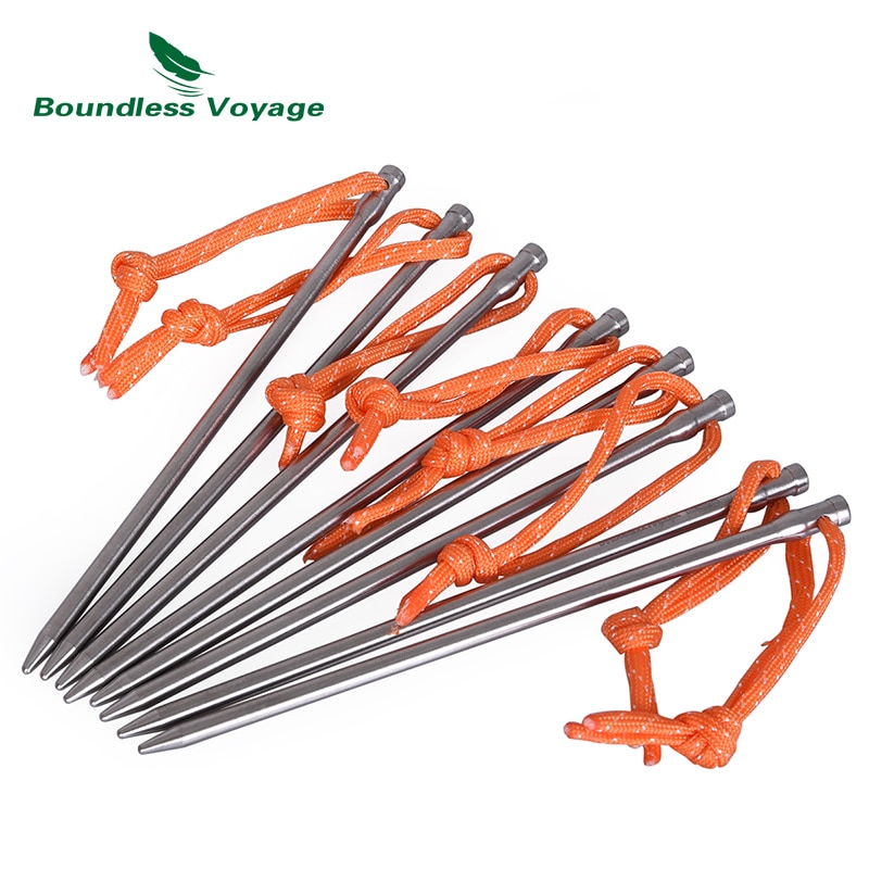 Grenzeloze Voyage Titanium Haringen Zware Outdoor Camping Tent Accessoires Tent Stakes Nail