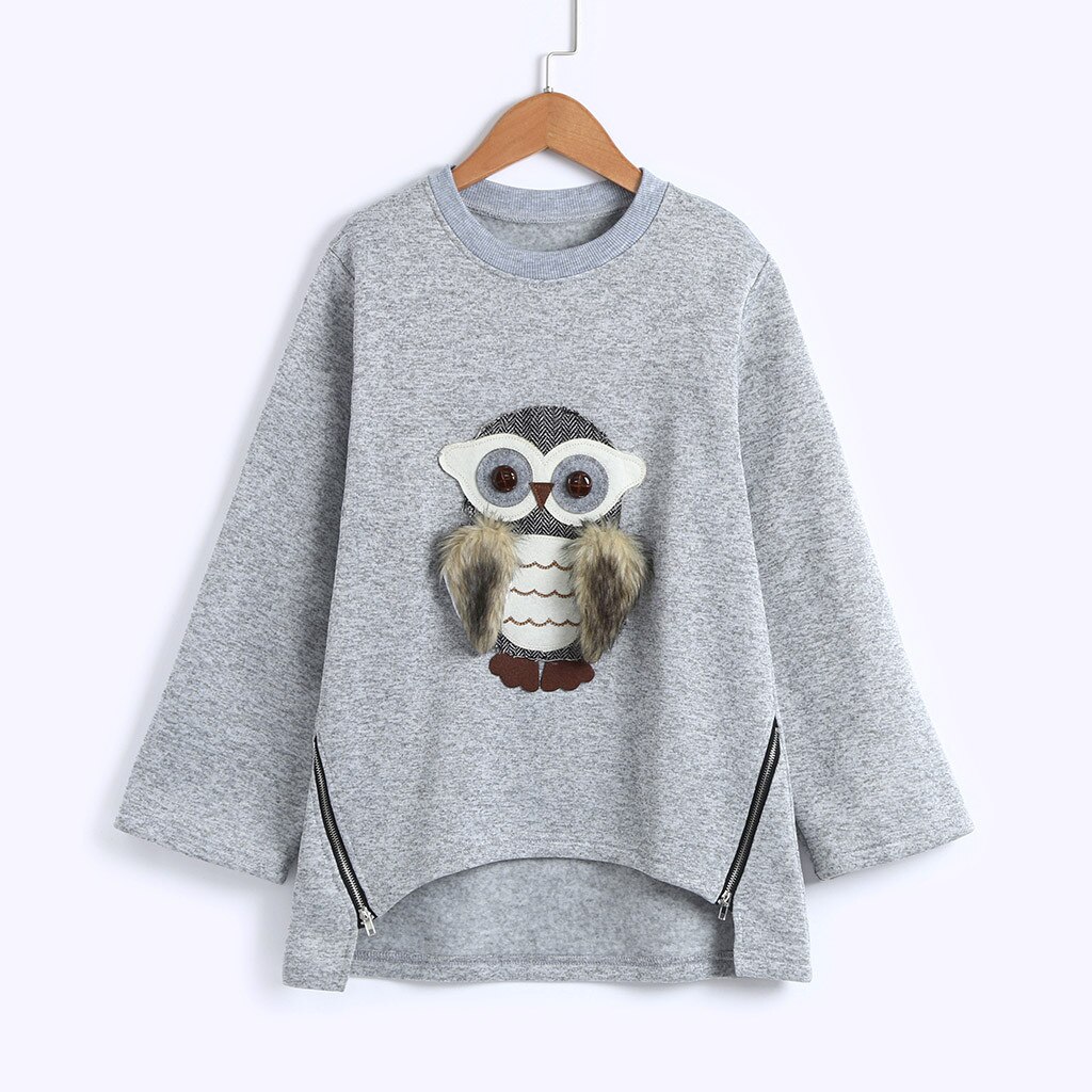Kids clothes Baby Girls Long Sleeve Cartoon Owl Print Tops Hoodie Clothes children's clothing for girls