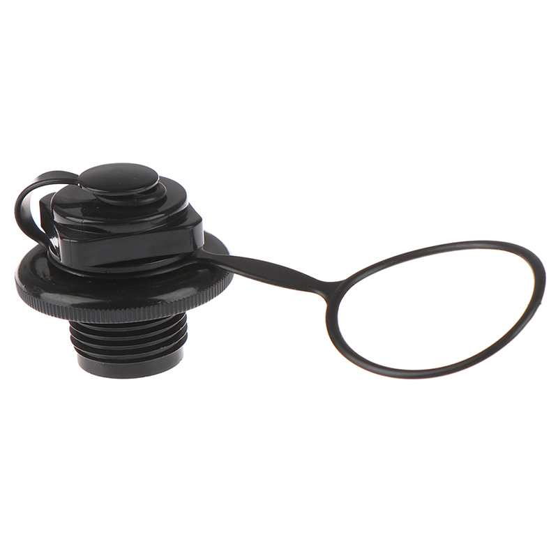 Válvula de aire negra, tapa de Sellado seguro para colchón inflable, cama de aire, 1 unidad