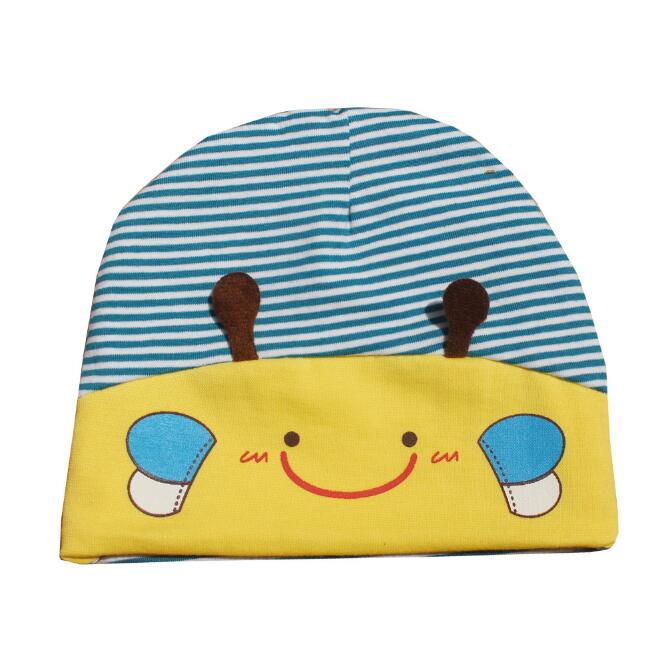 Gato bonito Outono Inverno Quente Cap Crianças Beanie Chapéu de Crochê Bebê Menino Menina Infantil crianças de Algodão Listrado Gatinho Abelha Recém-nascidos: 8