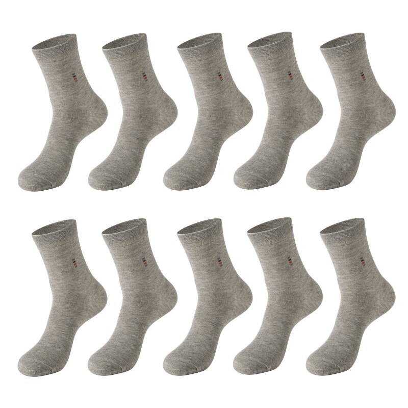Chaussettes géométriques pour hommes, petites entreprises, pour travail OL, , offre spéciale, en coton, de bonne , 10 pièces =(5 paires), , décontracté: D-GREY