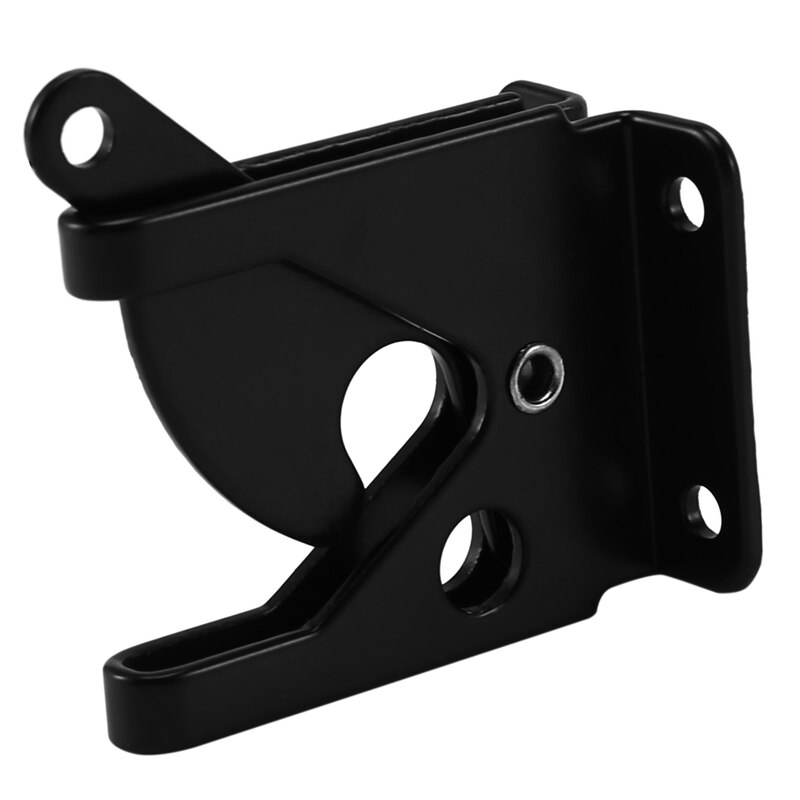Self Locking Gate Latch Automatic Gravity Lever Fence Gate Lock for Wood Fence Gate Door Latches Steel Black