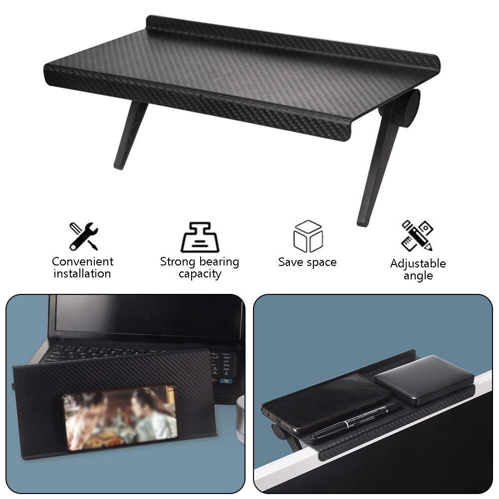 Étagère supérieure réglable pour écran de télévision, support de rangement pour écran d&#39;ordinateur de bureau