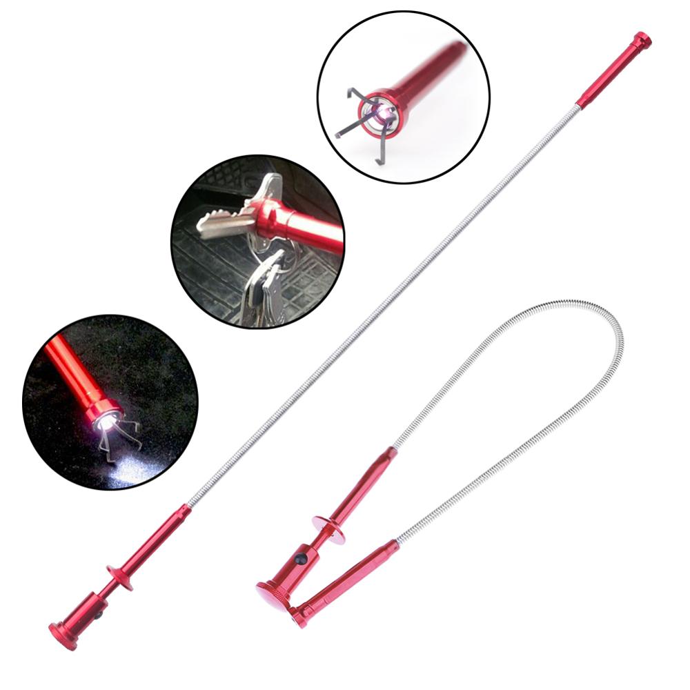 Car Retractable Magnetic Suction Magnet Hand Tools Flexible Magnetic Claws Pick Up Tool Magnet Long Reach Spring Grip Grabber