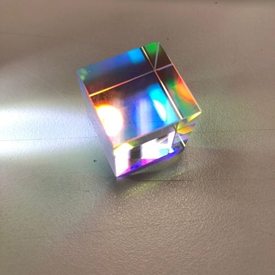 20*20*17mm Cubic Science Cube Optical Prisma Photography with Hexahedral Prism Home Decoration Prism Glass