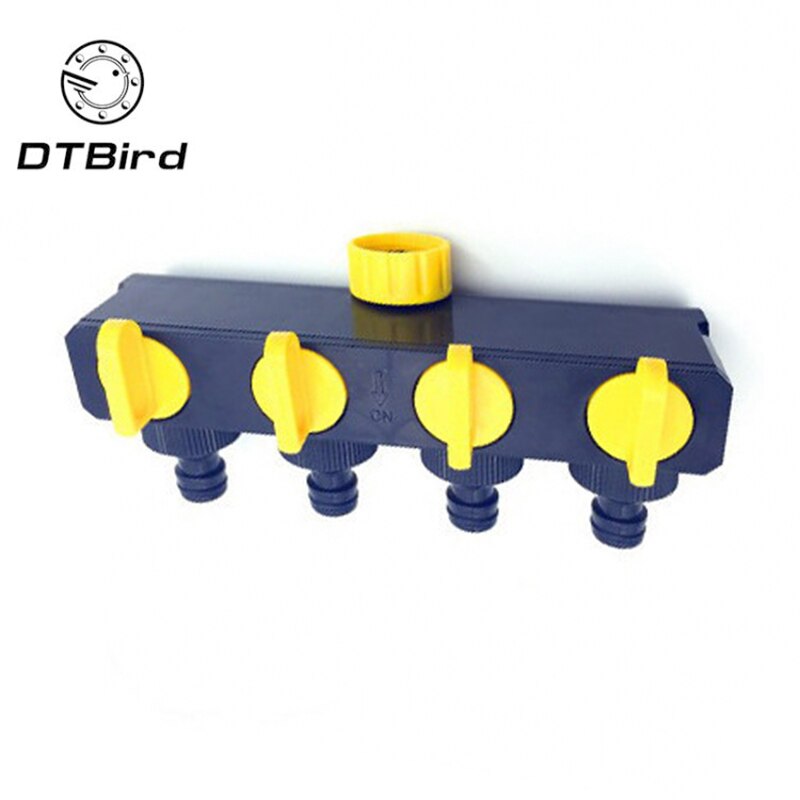 Garden Water Timer Plastic Y Valve 4 Way Hose Connector Water Splitter Home Garden Shunt Shower