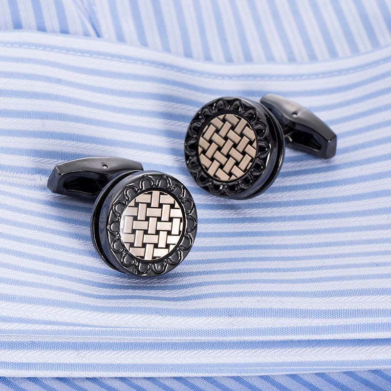 Ruyosn Manschettenknöpfe Herren - Klassische Cufflinks Aus Kupfer - Für Hemd Business Hochzeit