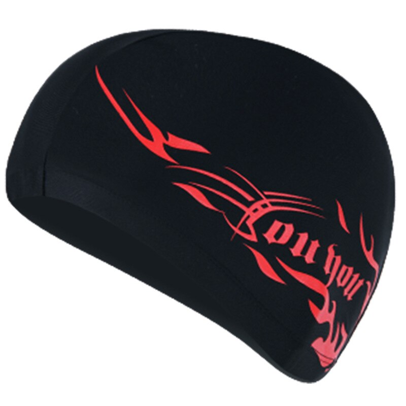 Bonnet de natation pour hommes, en tissu, pour Spa, pour piscine, cheveux longs,