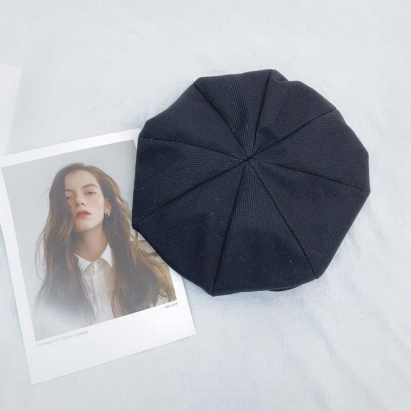 Oversize Japanse Vrouwen Lente Achthoekige Hoed Hoeden Stijlvolle Schilder Newsboy Caps Baret Hoeden