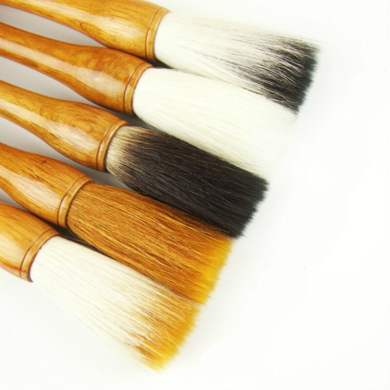 Chinese Calligraphy Brush Pen Woolen Weasel and Rabbit Multiple Hairs Hopper-shaped Brush the Scholar&#39;s Four Jewels