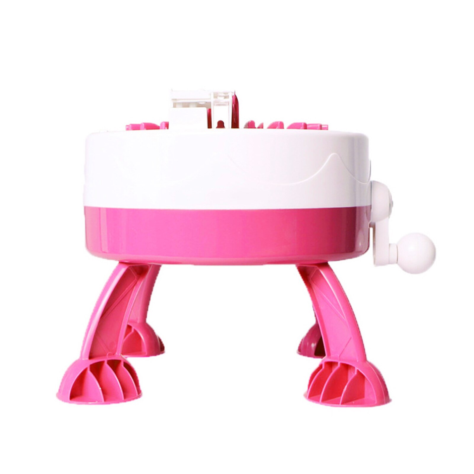 48 aghi macchina per maglieria in lana fatta a mano cilindro telaio in lana sciarpa lavorata a mano maglione cappello calzini bambini adulti artefatto pigro: 22-pin rose red