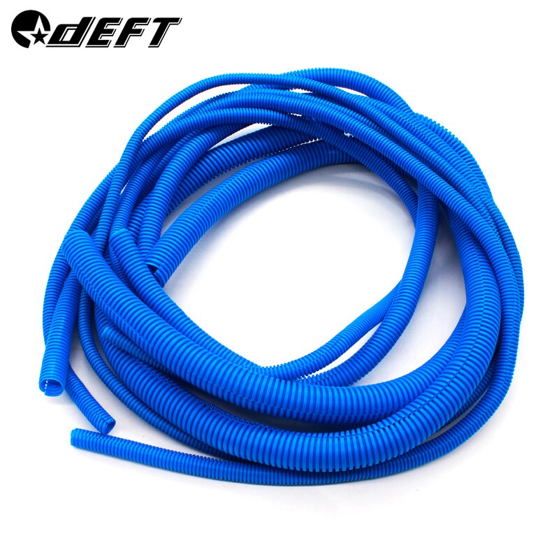 DEFT-tubo Flexible de PP corrugado para coche, conducto de aislamiento, carcasa de arnés de cables, 2M, 8mm-25mm, 4 Uds.