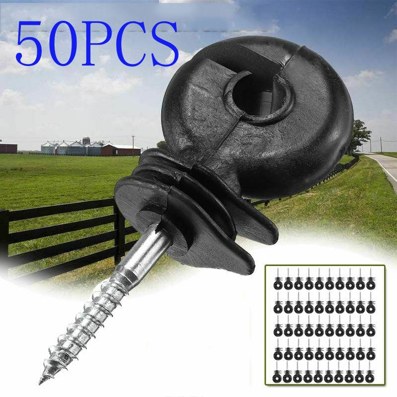 50 kpl sähköaita offset rengas eriste aita ruuvi pylväissä lanka turvallinen maatalous puutarhatarvikkeet tarvikkeet