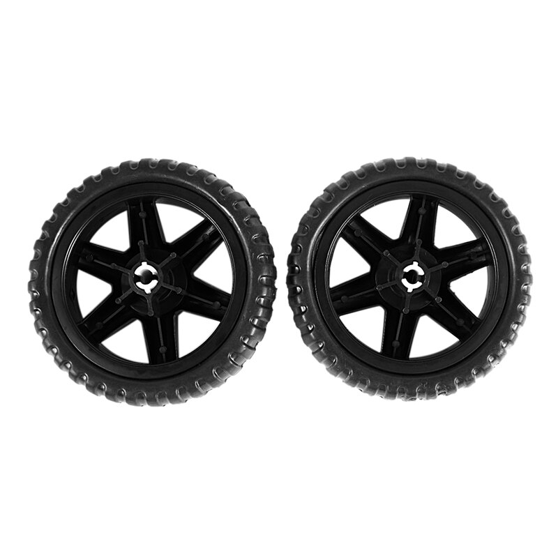 Rubber Wiel Travelling Bagage Winkelwagen-Zwart (2 Stuks)