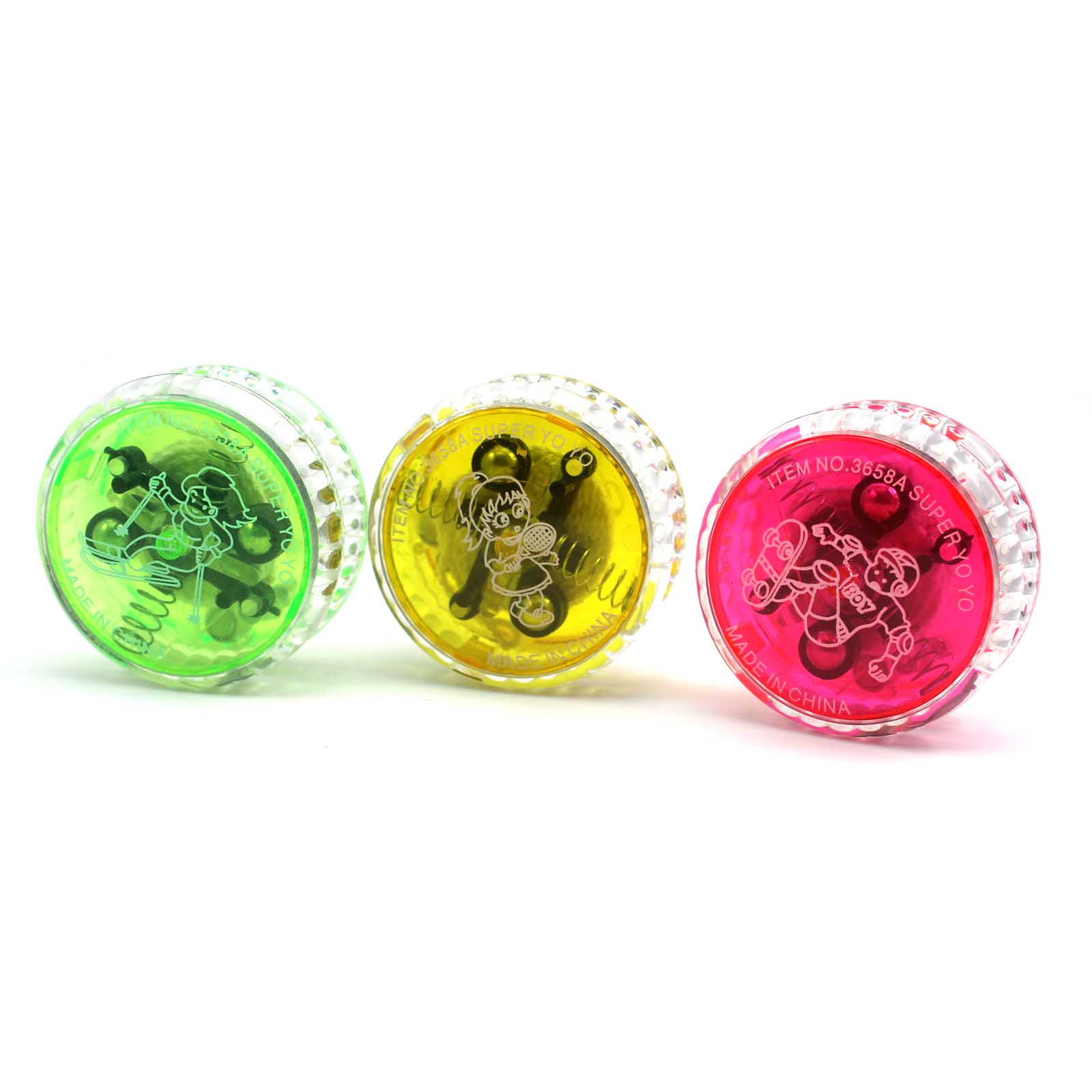 Yo-Yo Toy Colorful YOYO Ball Flashing LED Children Plastic Compact And Portable, Easy To Carry.