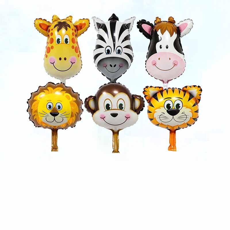Décoration pour fête prénatale Safari Jungle, décoration pour fête prénatale sauvage, centre de table, pour fête prénatale, sac bonbons: 6 pieces balloon