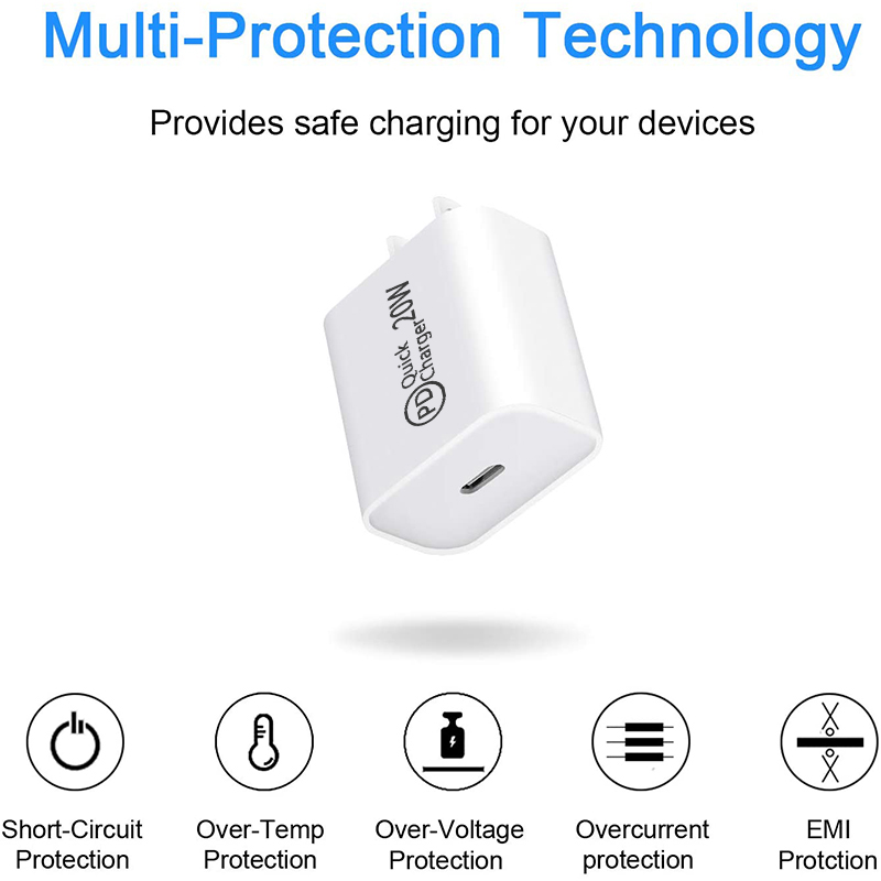 Universele Reizen Mobiele Telefoon Oplader Adapter 20W Smart Telefoon USB-C Snelle Laders Opladen Hoofd Voor Iphone 13 12 Samsung s8 S9