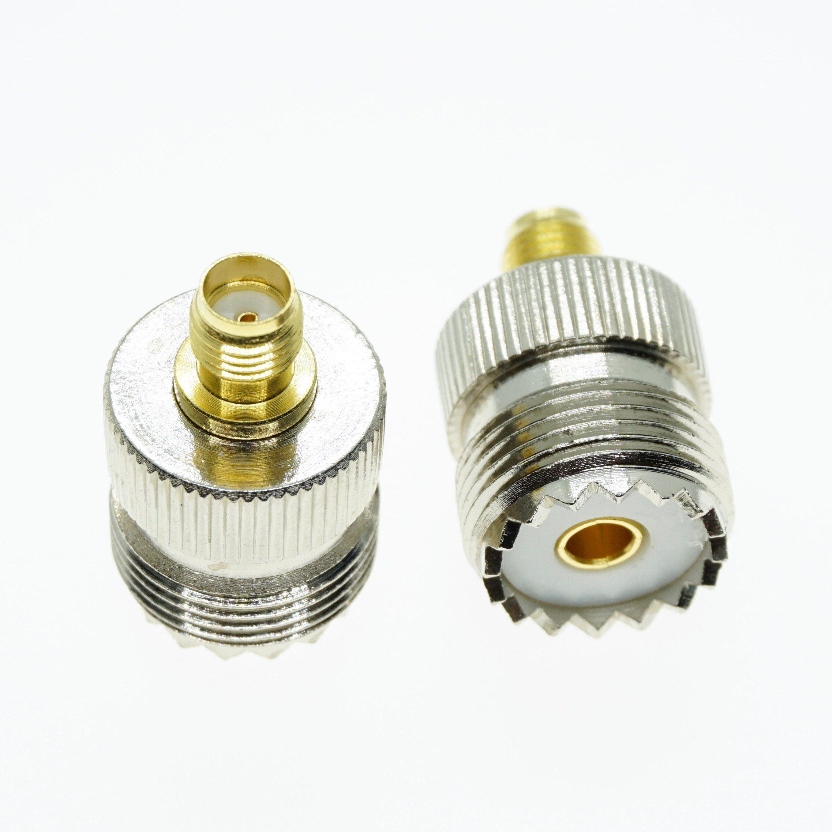 Uhf PL259 SO239 Naar Sma Connector Coax Socket Uhf Vrouwelijke Jack Naar Sma Vrouwelijke Plug Uhf-Sma Messing Straight rf Coaxiale Adapters