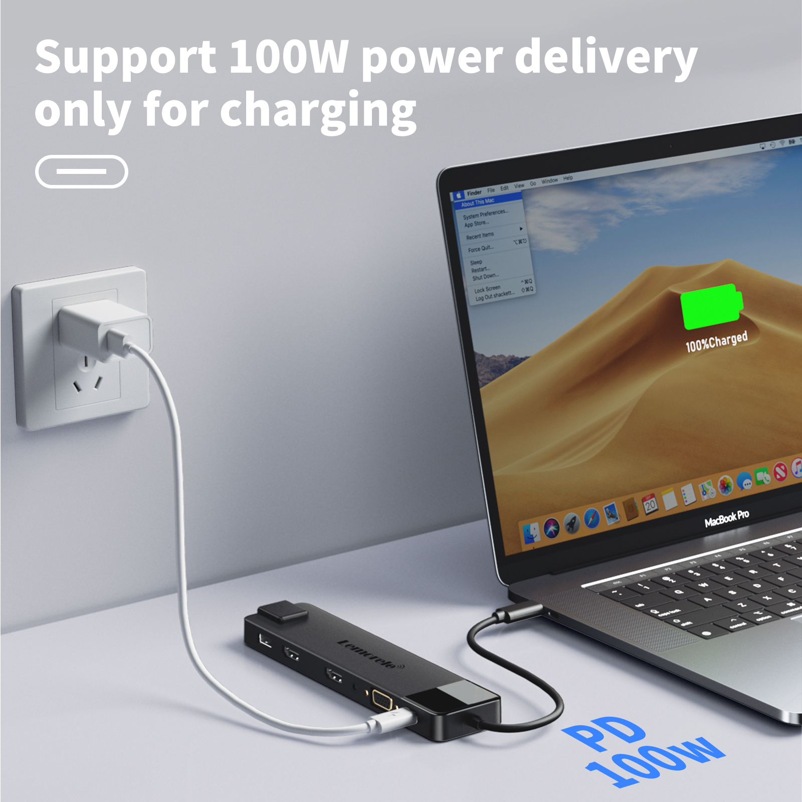 Koncentrator 4K USB USB C do podwójnej stacji dokującej HDMI VGA Gigabit Adapter USB 3.0 VGA Czytniki kart SD do laptopów z systemem Windows
