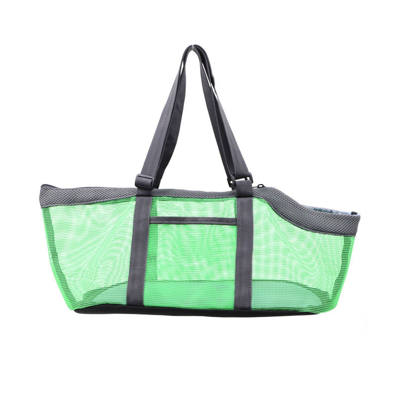 Draagtas voor huisdieren Ademend gaas Zachtzijdige huisdierdragers Handtas voor kleine honden Katten Huisdieren Uitje Comfortabele draagdoek: green