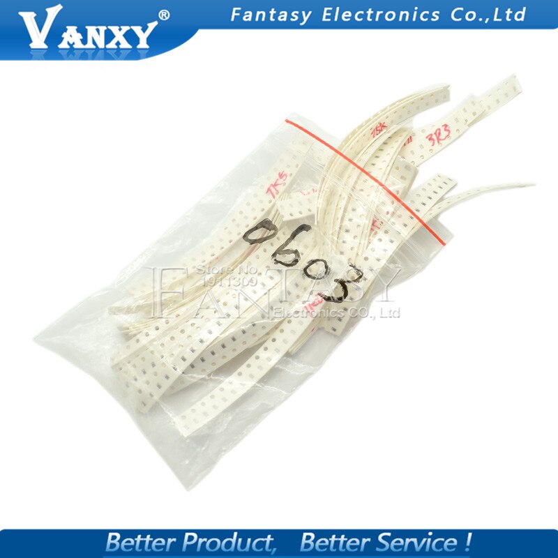 36values*20pcs=720pcs 0603 SMD Capacitor assorted kit 1pF-10uF component diy samples kit and original
