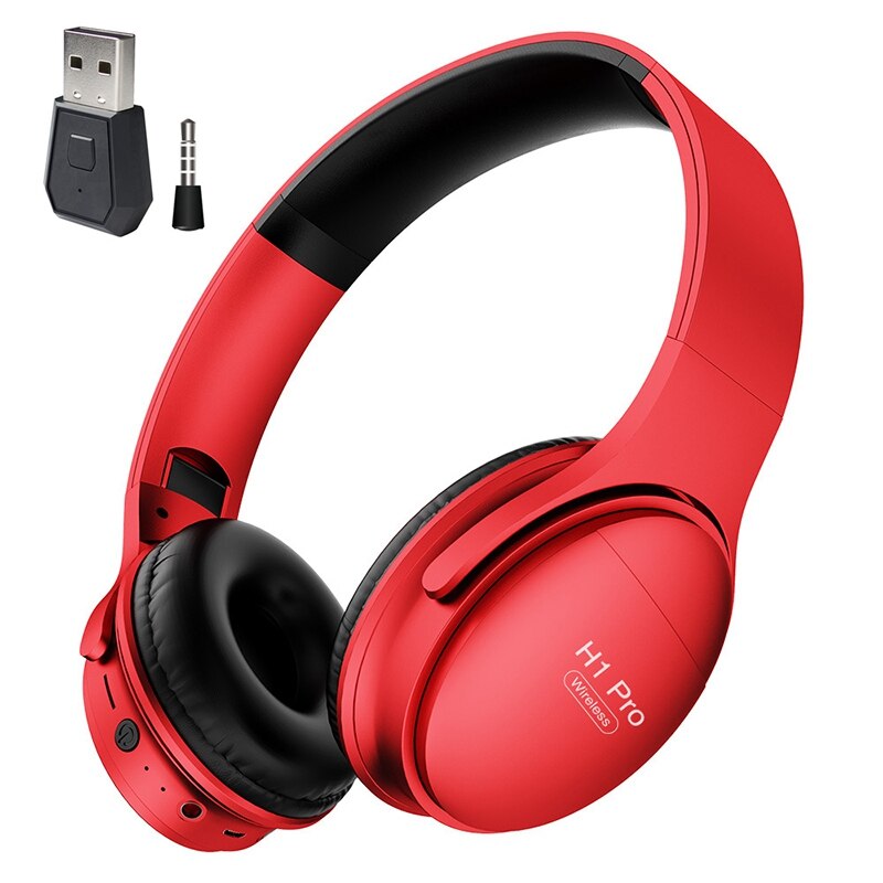 PS4 Gaming Headset - Bluetooth 5.0 Wireless + Wired - Noise Cancelling - Stereo HiFi - Microphone: Red
