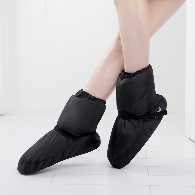 Zapatos de Ballet para mujer, botines de calentamiento, zapatos de baile nacionales, botas de baile de invierno, botas de bailarina antideslizantes cálidas, zapatos de entrenamiento
