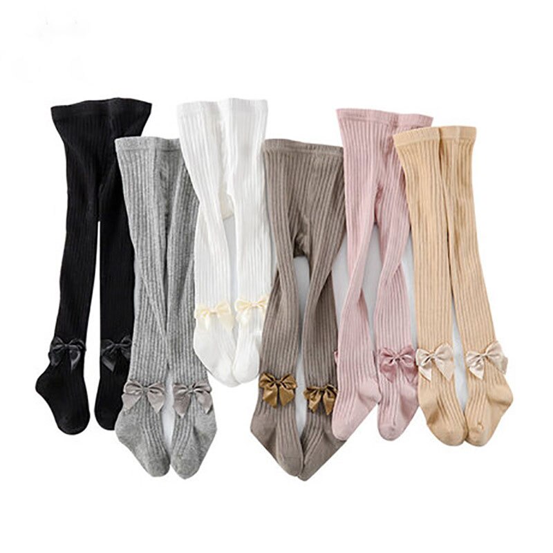 Baby pige strømpebukser bomuld sommerfugle bånd butterfly pige strømpebukser børns strippet prinsesse pige strømpebukser til baby piger