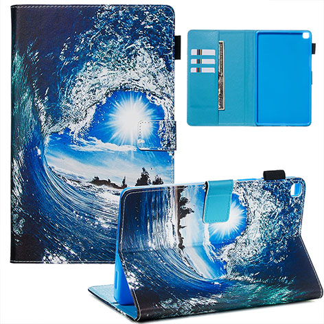 Tablet Case for Samsung Galaxy Tab A 8.0 SM-T290 SM-T295 - Leather with Animal Print & Shockproof TPU Back
