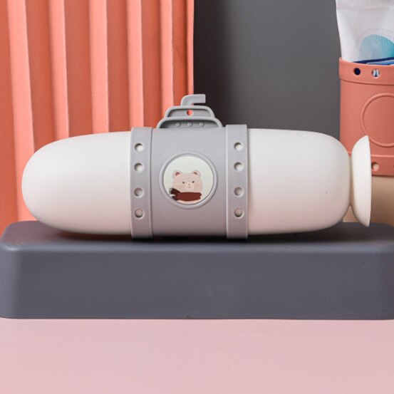 cartone animato sottomarino dente scatola Spazzolino Da Viaggio Scatola di Immagazzinaggio Portatile di Lavaggio della Tazza di Coppia Dente scatola impostato Da Viaggio Eco-amichevole Bocca tazza: bianca