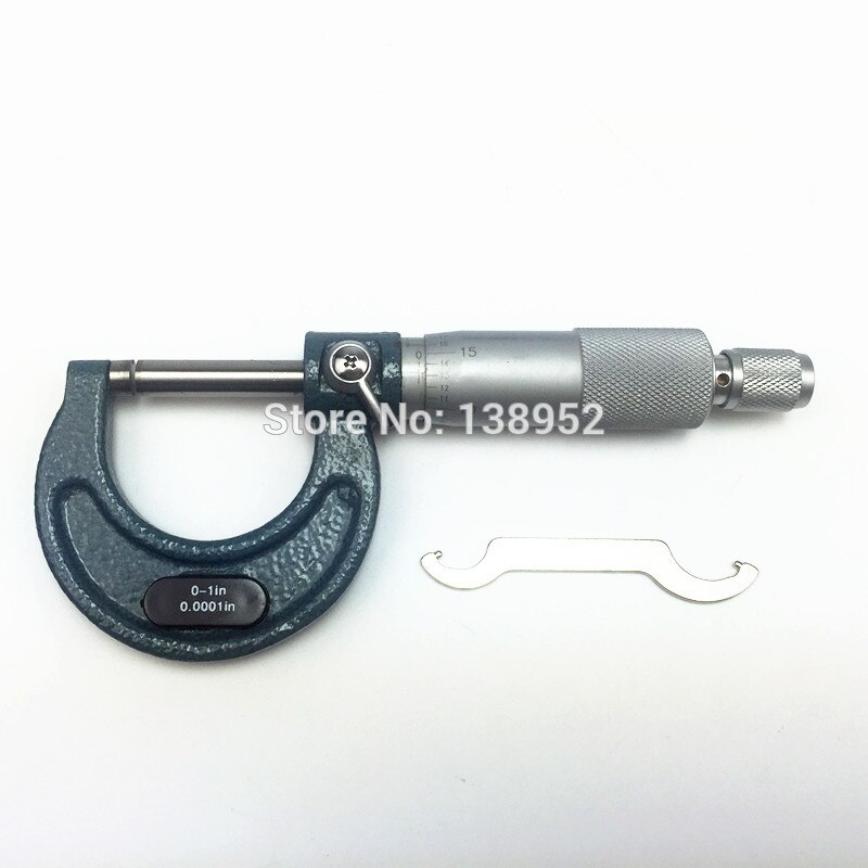Micrómetro de tope de trinquete, 0-1 &quot;, exterior, 0,0001&quot;