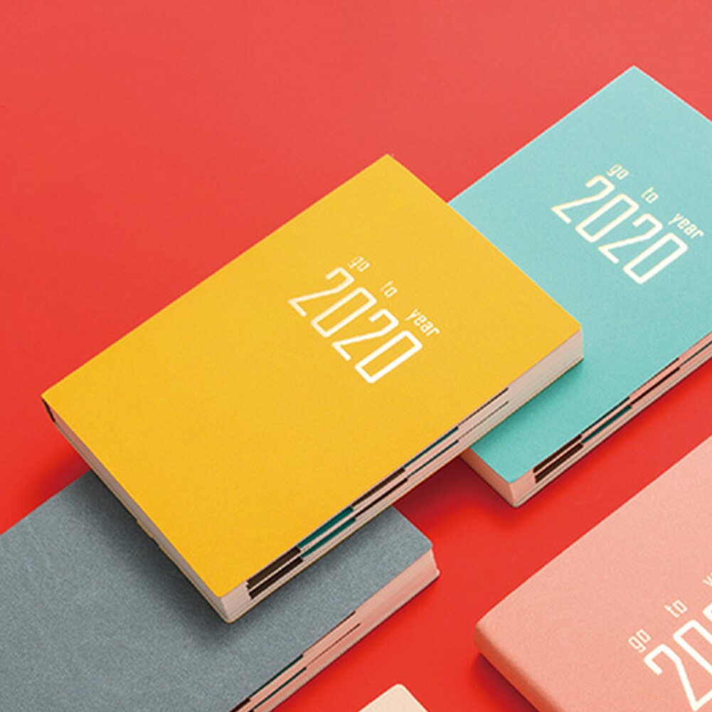 Year Agenda Diary Weekly Monthly Schedule Journal Memo Notebook Planner Journal Notebook Memo Easy to Carry