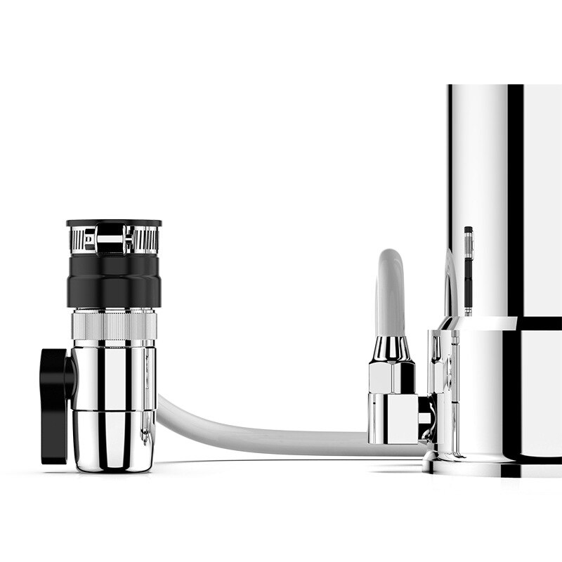 Water Filter Desktop Stainless Steel Water Purifier Faucet Healthy Ceramic Cartridge Kitchen Water Tap Filter