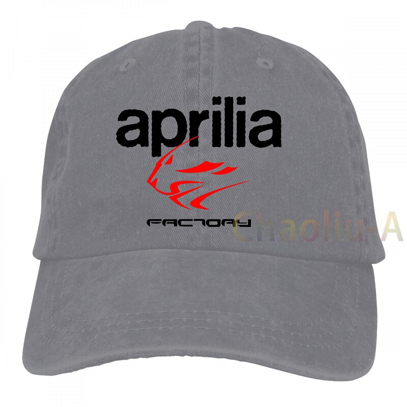 Aprilia Factory Motorbike Baseball cap men women Trucker Hats adjustable cap: 2-Gray