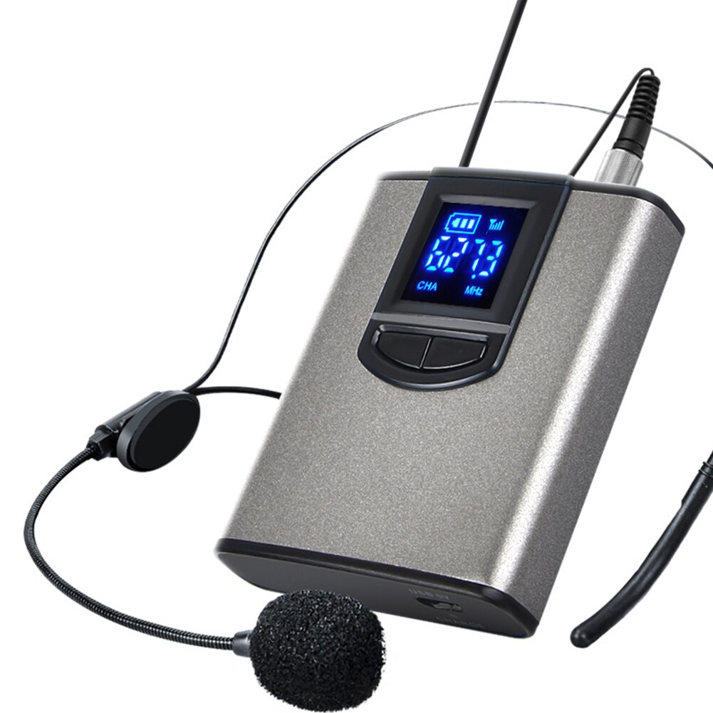 Hands Free Wireless Microphone Speech Public Speaking Teaching Lapel Headset Receiver Transmitter UHF Mini Portable