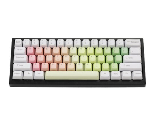 PBT copritasti è 60% 61 tasti fit per cherry MX interruttore tastiera meccanica libero di trasporto: Argento